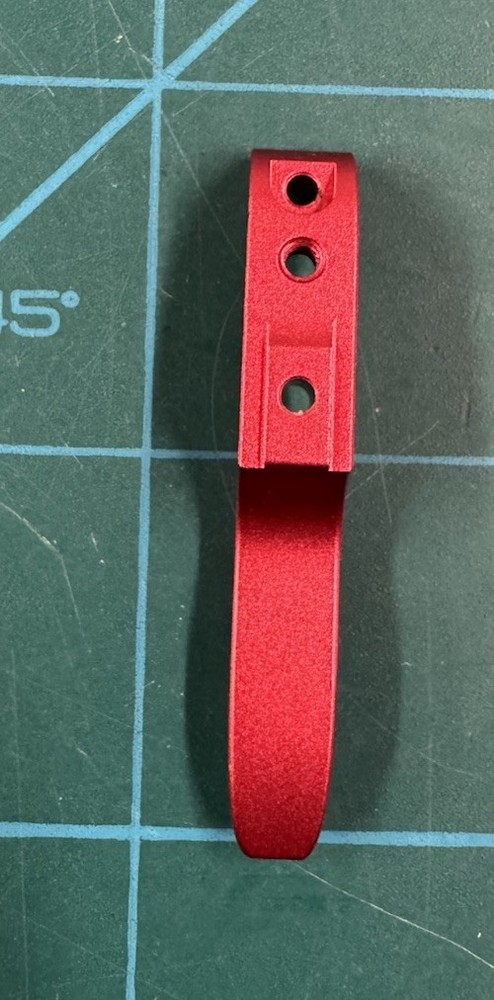 EXALT Planet Eclipse "Deuce" upgrade trigger. Dust red Aluminum. RARE!