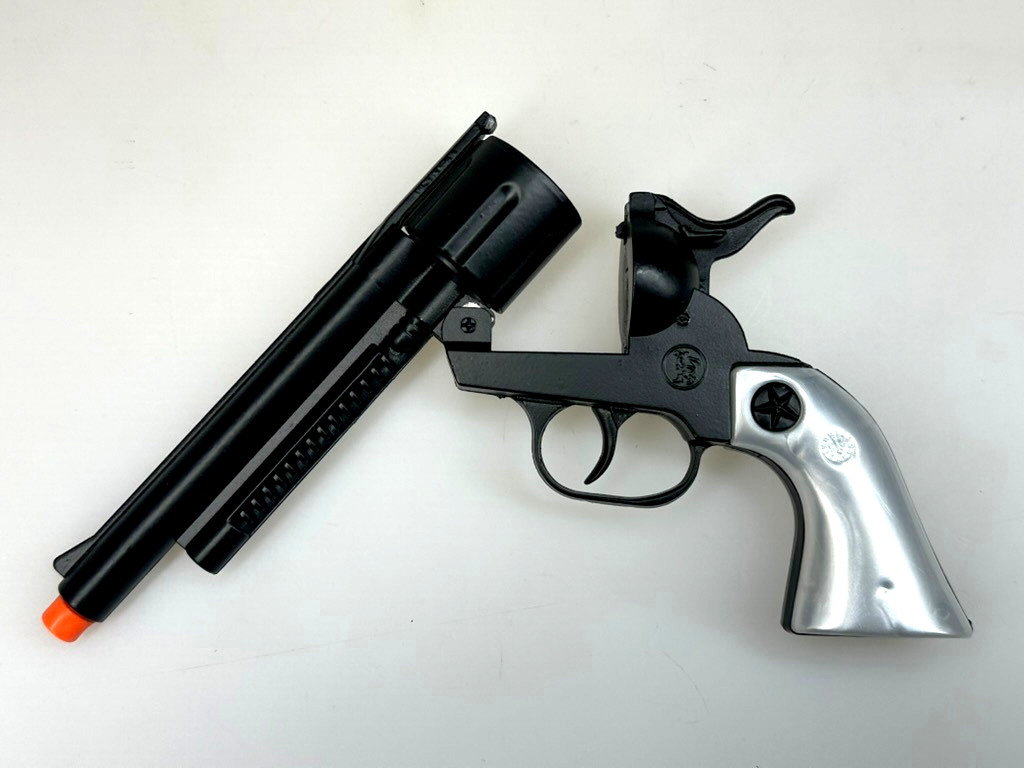 12 Shot PEACEMAKER Black-Pearl Grips Cap Gun Pistol Gun Capgun TOY Gonher Spain