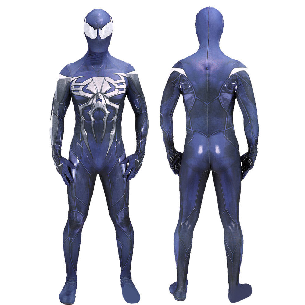 PS4 2099 Spider-Man Venom Jumpsuit Spiderman Costume Cosplay Halloween Adult Kid
