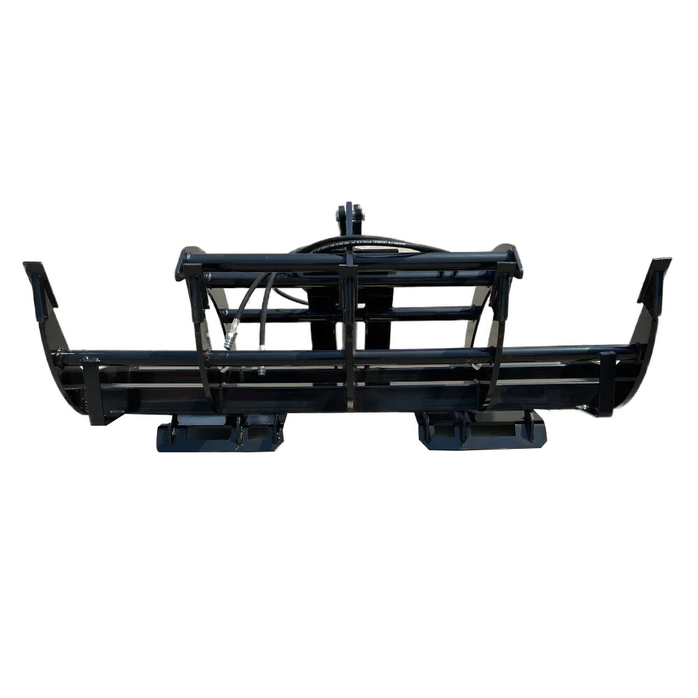 Agrotk 72'' fit Skid Steer Root Rake Grapple Bucket Attachment Skeleton Loader