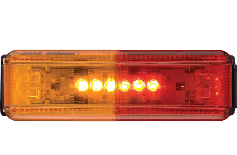 Optronics MCL67ARB LED Fender Light Kit – Dual Red/Yellow, Bracket & Plug