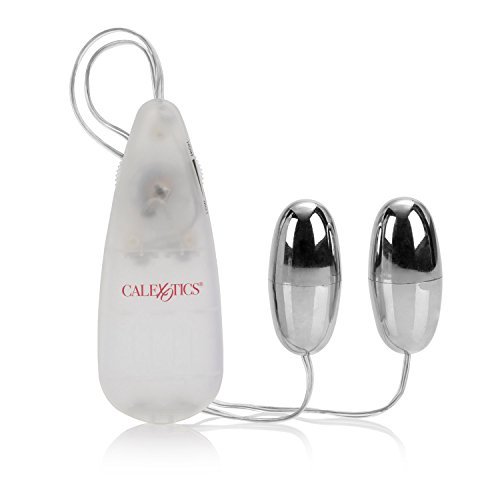 Pocket Exotics Double Silver Bullets Multispeed 2.1 Inch Silver