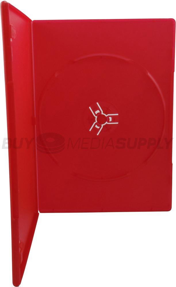 7mm Slimline Red 1 Disc DVD Case Lot