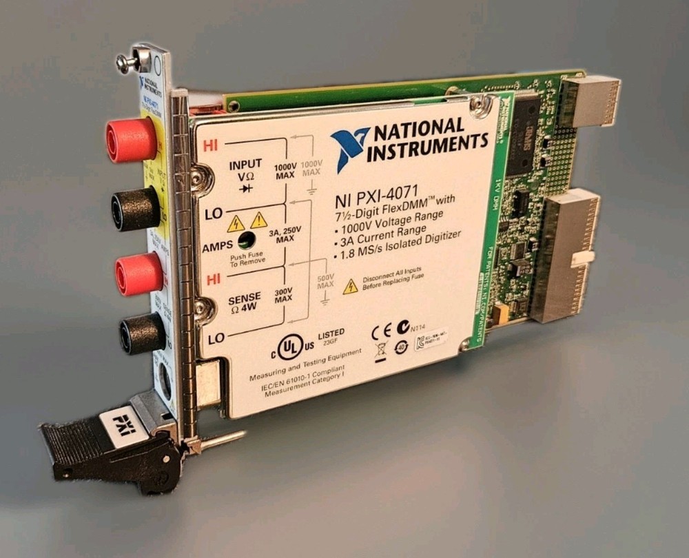 National Instruments PXI-4071 Digital Multimeter Card - Working