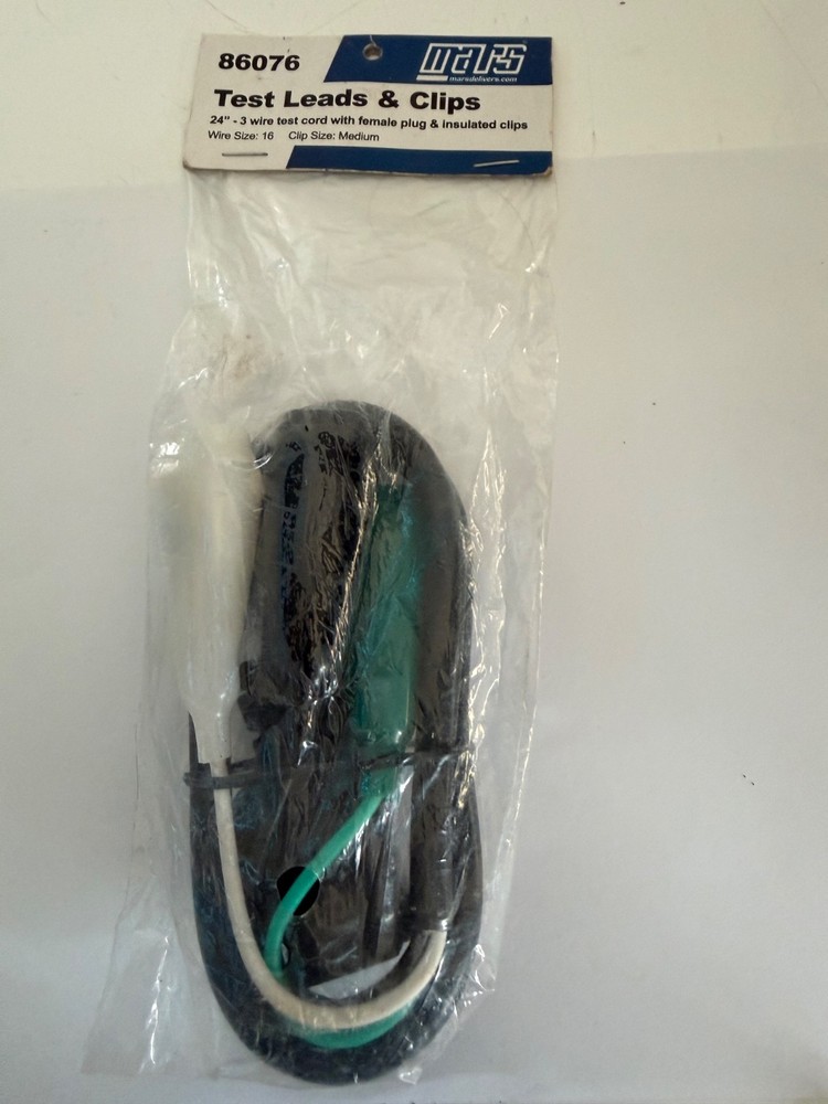 NEW MARS 86076 TEST LEADS & CLIPS 24"