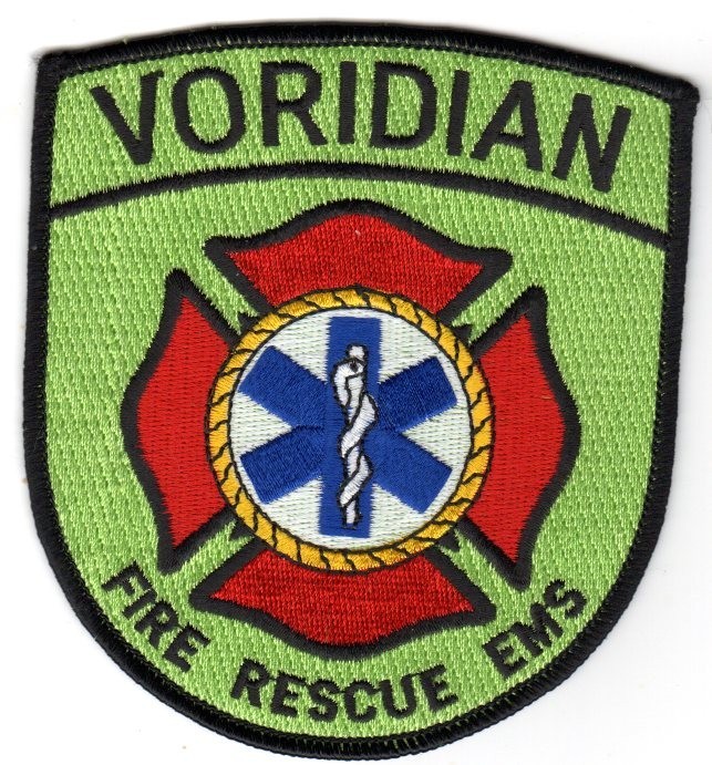 Voridian  Fire  Rescue  EMS  Patch  ( See Item Condition )