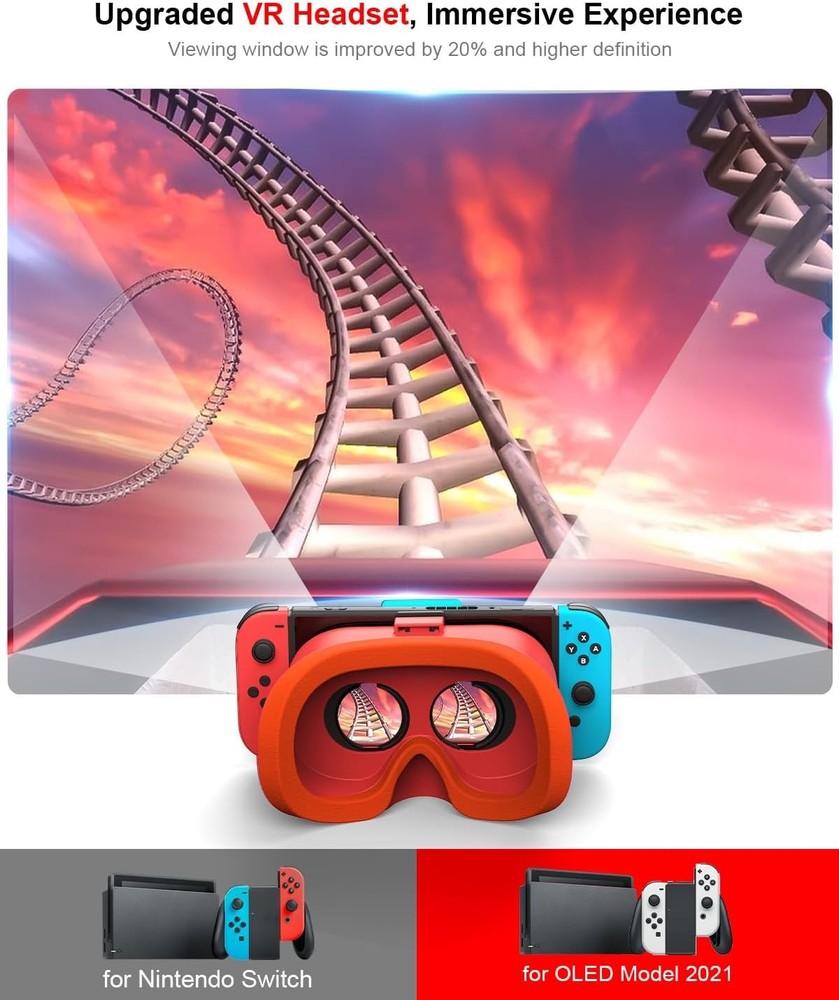 VR Headset for Nintendo Switch & Switch OLED Labo VR Kit 3D Goggles Accessorie