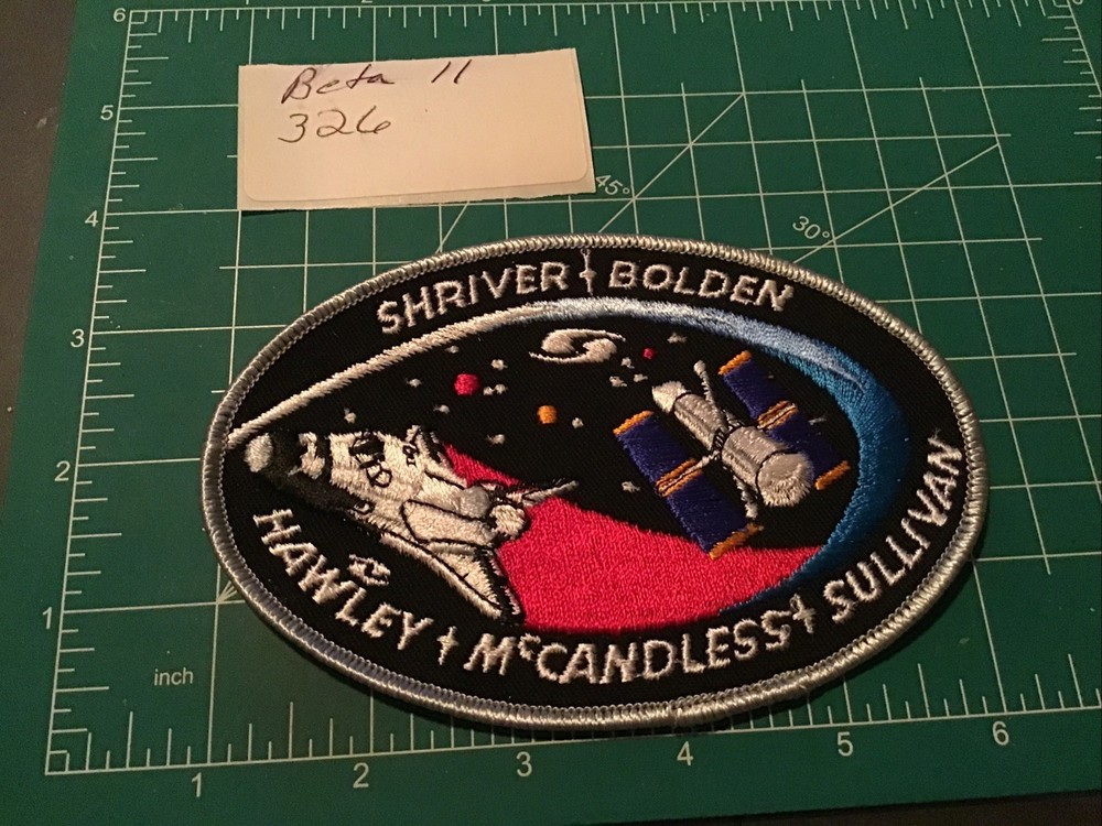 NASA Space Shuttle  Hubble shriver bolden Hawley Sullivan mccandless Patch