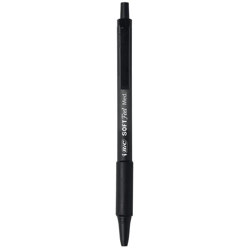 BIC Soft Feel Retractable Ball Point Pen Medium, Assorted, 36 Pack