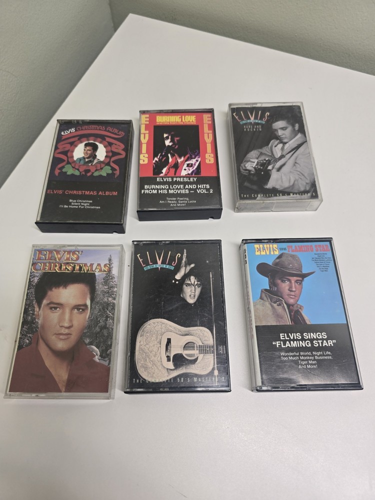 Elvis Presley Cassette Tapes Lot Bundle