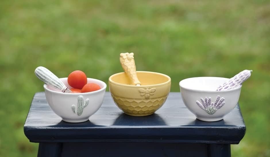 Lavender Ceramic Dip Bowl & Spreader Set