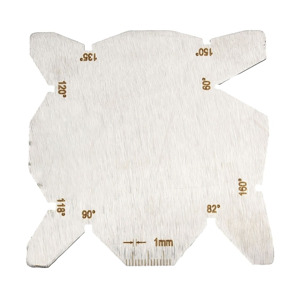 Drill Bit Angle Gauge Sharpening Set with 3Pcs SS Inspection Measurement Tools