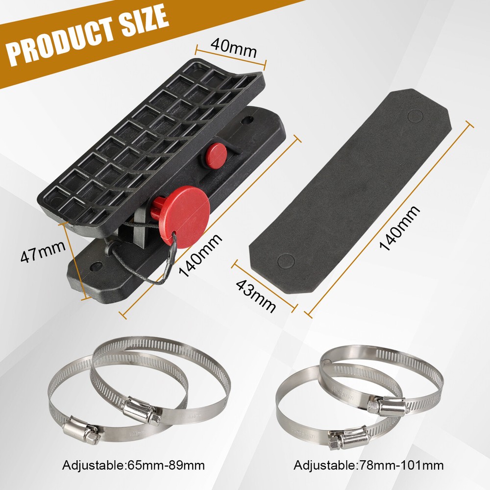 UTV Fire Extinguisher Mount Holder Quick Release Roll Bar with 4 Fixing Clips