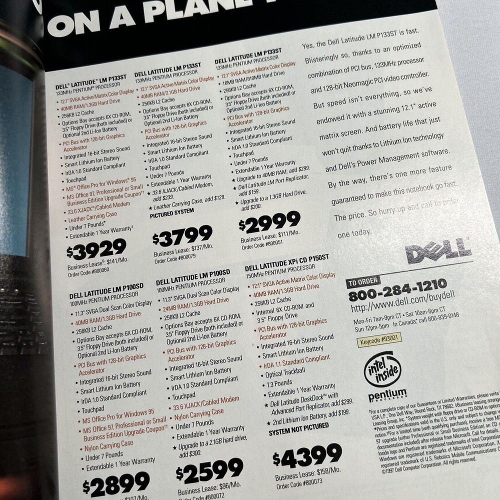 Portable Computing Direct Shipper Premium Issue 1997 Handheld PC Catalog