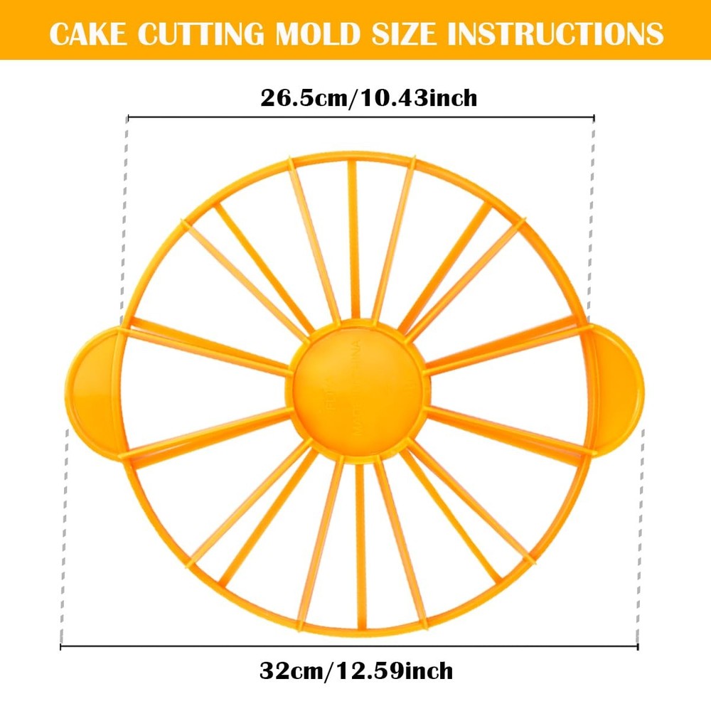 Cake Portion Cutter and Divider Tool for Wedding Cheesecake Layer Slicing – D...