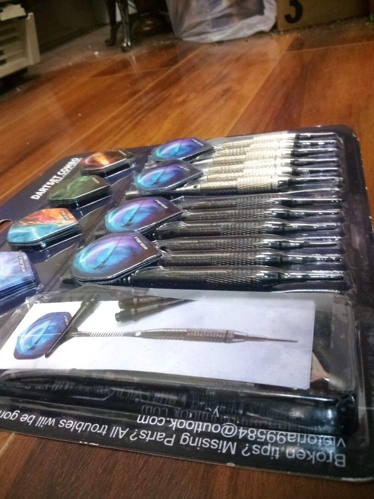 WIN.MAX Darts Plastic Tip - Soft Tip Darts Set - 12 Pcs 18 Gram with 100 Extr...
