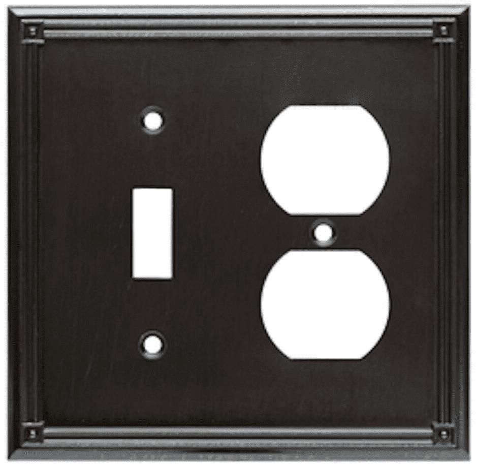 Bainerd - Ruston Single Switch / Duplex Outlet Cover Plate - Venetian Bronze - W