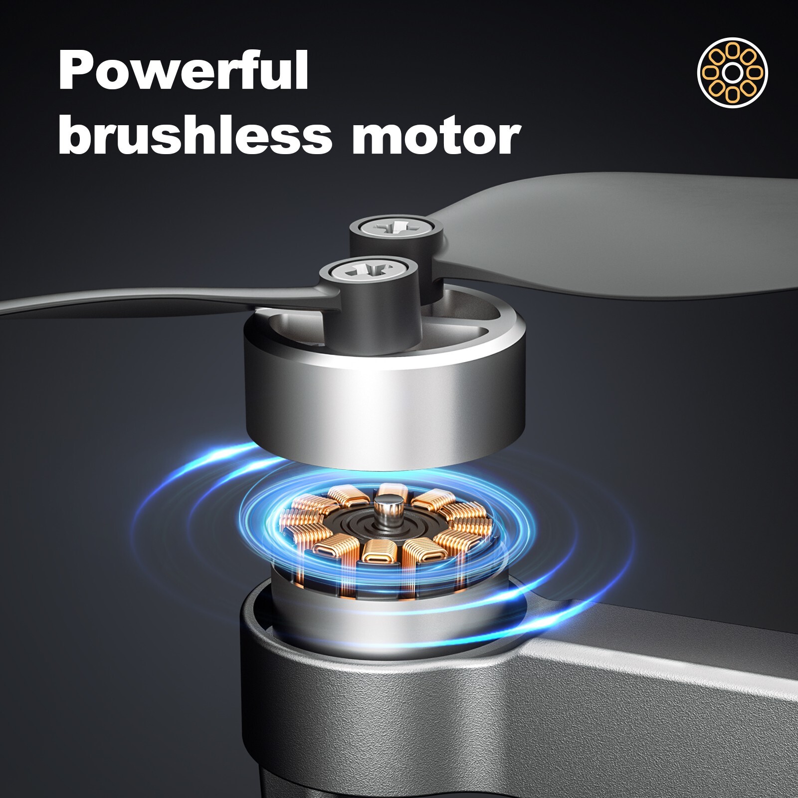 4K Drone With Camera Quadcopter GPS WIFI 50 Mins Flight Time Brushless Motor