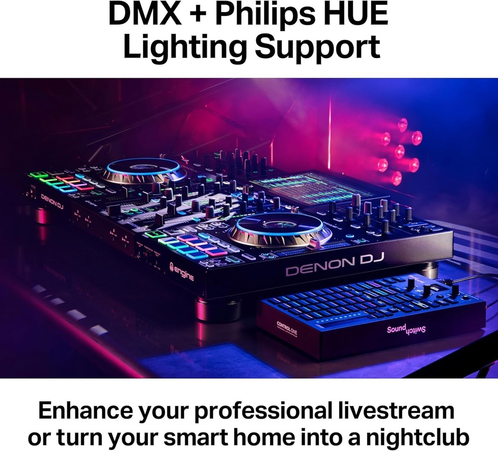 Customizable DMX DJ Lighting Controller with Live Audio Sync & Tactile Control