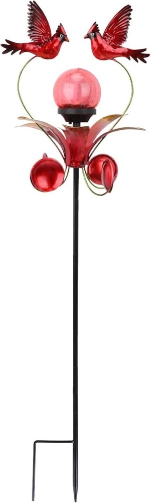 Cardinal Solar Lights Garden Decor - Waterproof Stake