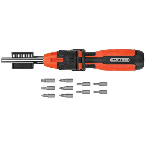 BLACK+DECKER Ratcheting Screwdriver, 10 Bit - BDHT68000