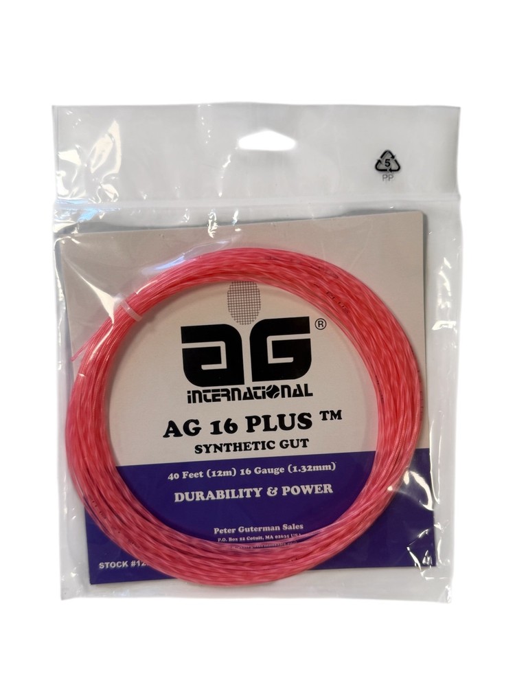 AG 16 Plus Tennis String Set - Pink