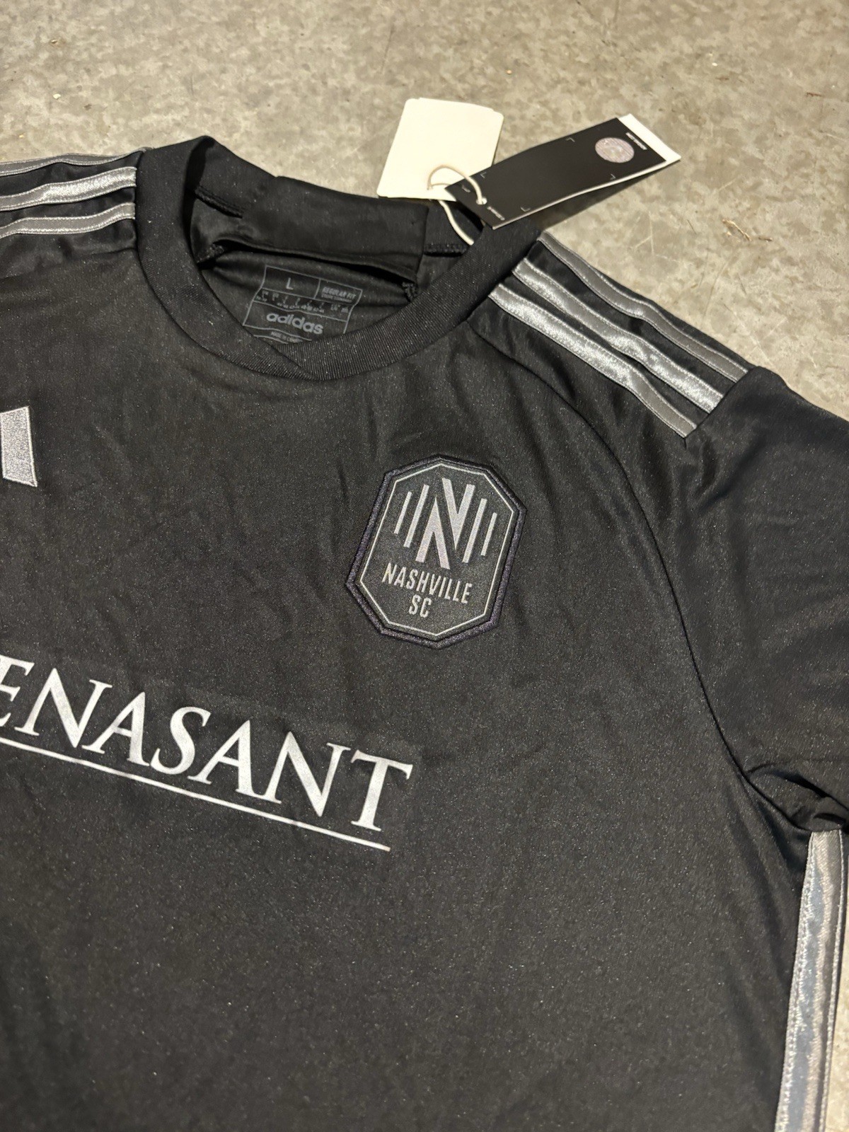 Adidas Men’s Nashville SC 2023 Jersey Size Large IC9620 Black MLS Soccer NWT