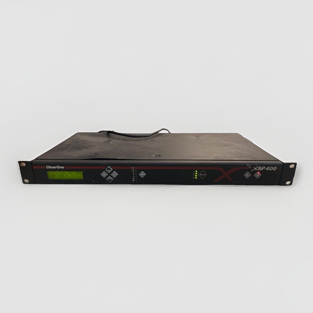 ClearOne XAP400 Audio Conferencing System Microphone Mixer Powers On