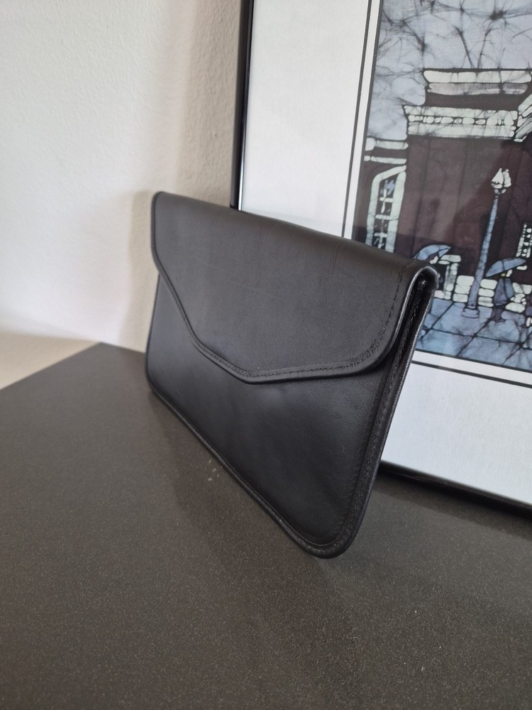 Michael Green Black Leather Pouch