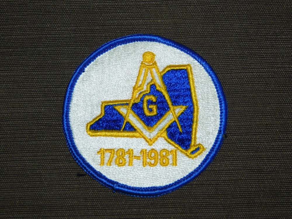 VINTAGE 1781-1981 MASONIC FREEMASONRY PATCH