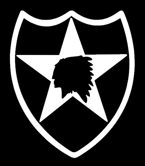 2nd Infantry Division Vinyl Window Sticker Decal - 2ID Indianhead Second ID