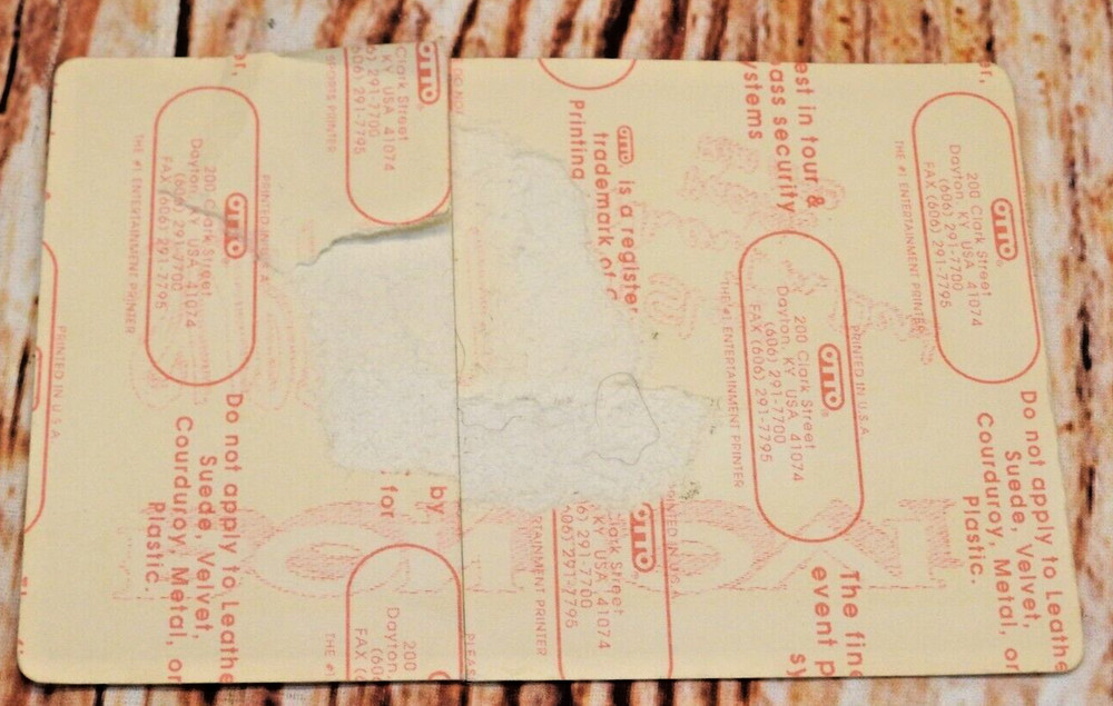 BON JOVI 1993 SLEEP WHEN I'M DEAD TOUR Support Pass PACIFIC RIM