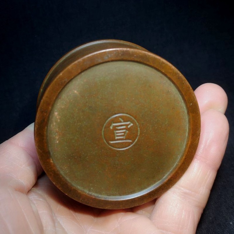 2.7" Mark Old Antique Chinese Bronze Dragon Censer Incense burner Censer Statue