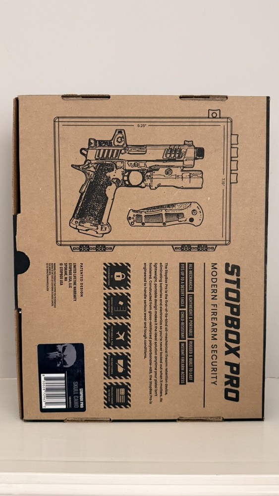 StopBox Pro Skull Camo. Firearm Storage.