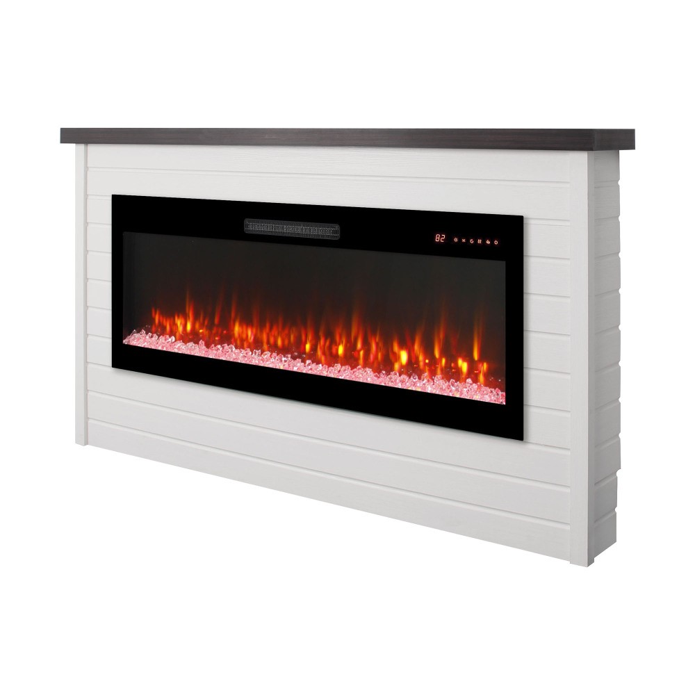 1400W Electric Fireplace Insert with Mantel, Remote & Timer