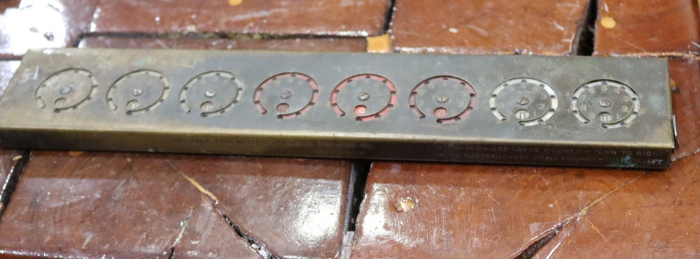 RELIABLE ADDING MACHINE & TYPEWRITER CO. CHICAGO ADDOMETER