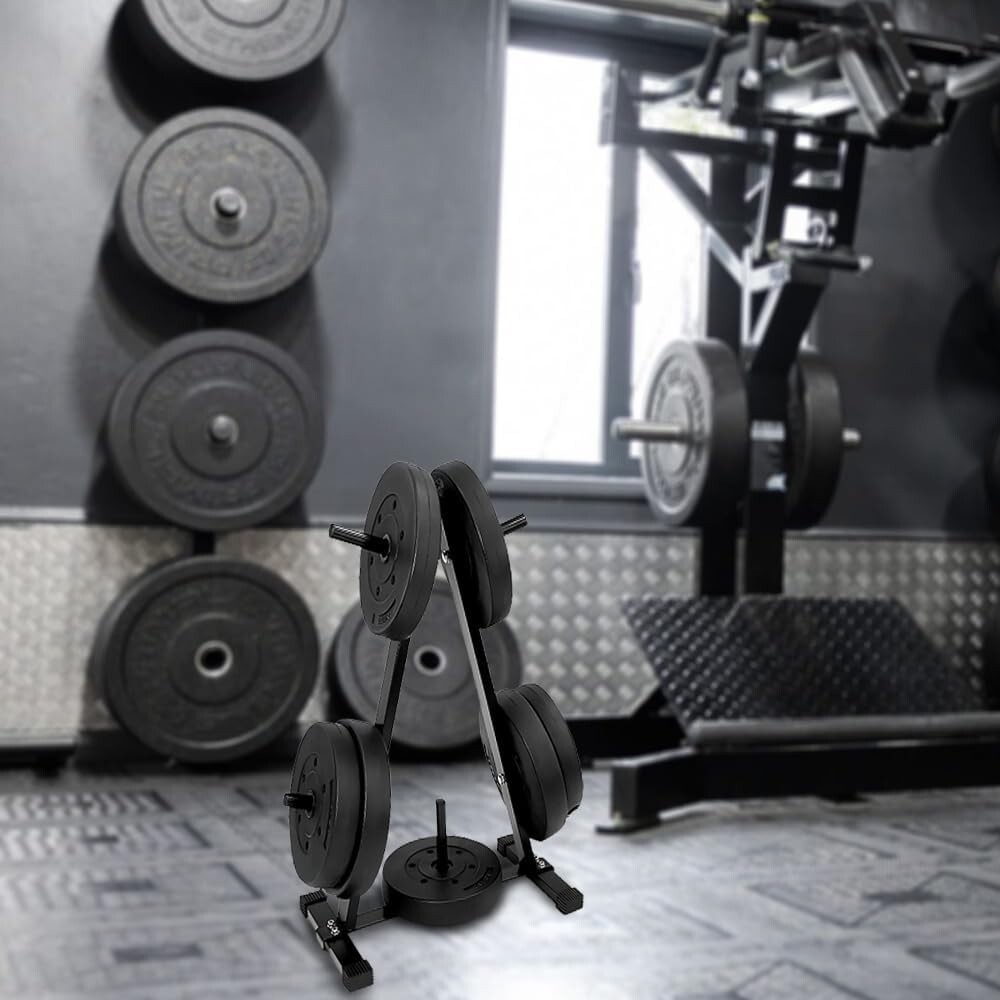 Amber Ultimate Gym Storage Solution: Olympic 2 Plate Weight Rack - Organize