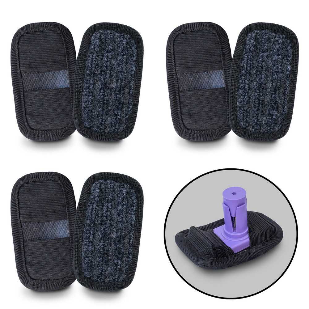 Top Glides GlidePads Walker Ski Glide Covers (Black)