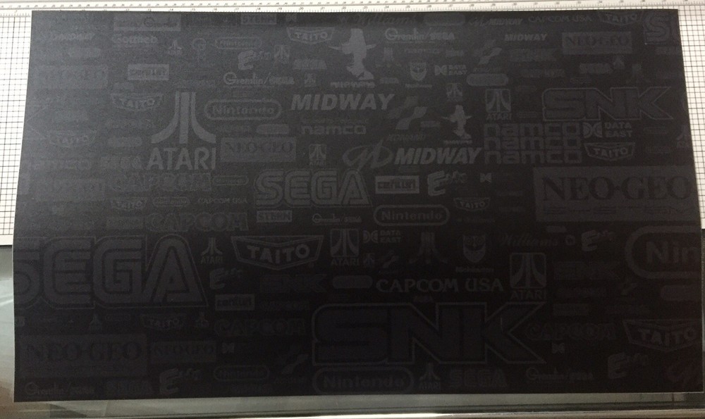 Generic Arcade Logo Laminated Control Panel Overlay (CPO) - 30" x 17"