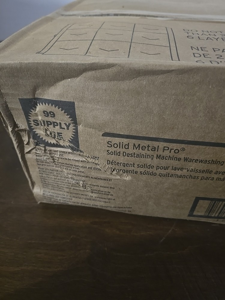 4x Ecolab 6110751 Solid Metal Pro Destaining Machine Warewashing Detergent Lot