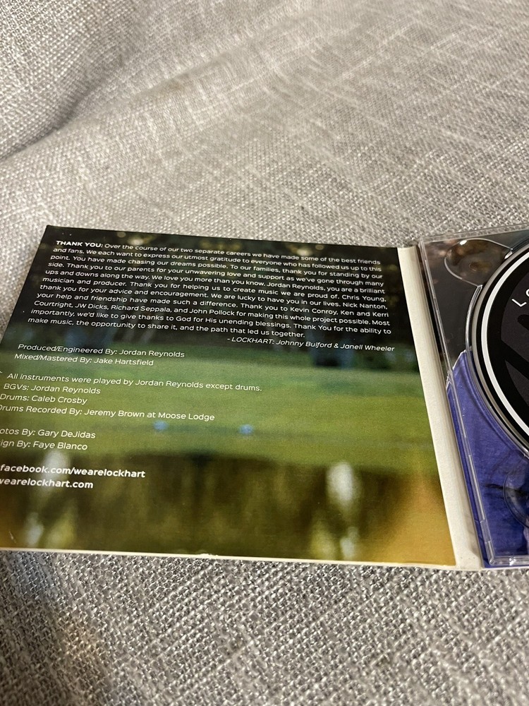 Lockhart Reckless Cd Signed/autographed
