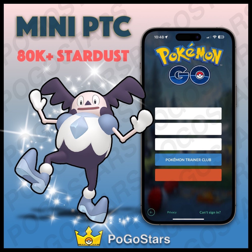 Pokémon PTC Go - Shiny Mr. Mime Galarian - 80K Stardust✨Read Description✨