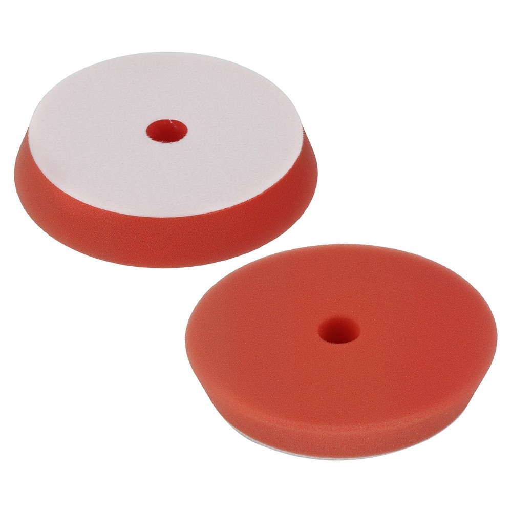 6" Red Foam Cutting Pad Car Buffing Sponge Pads for 5" Backing Plate 2Pack