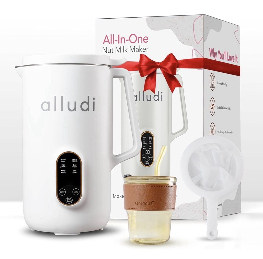 10 in 1  Automatic Nut Almond Milk Maker Delay Start 4H Keep Warm Auto Clean