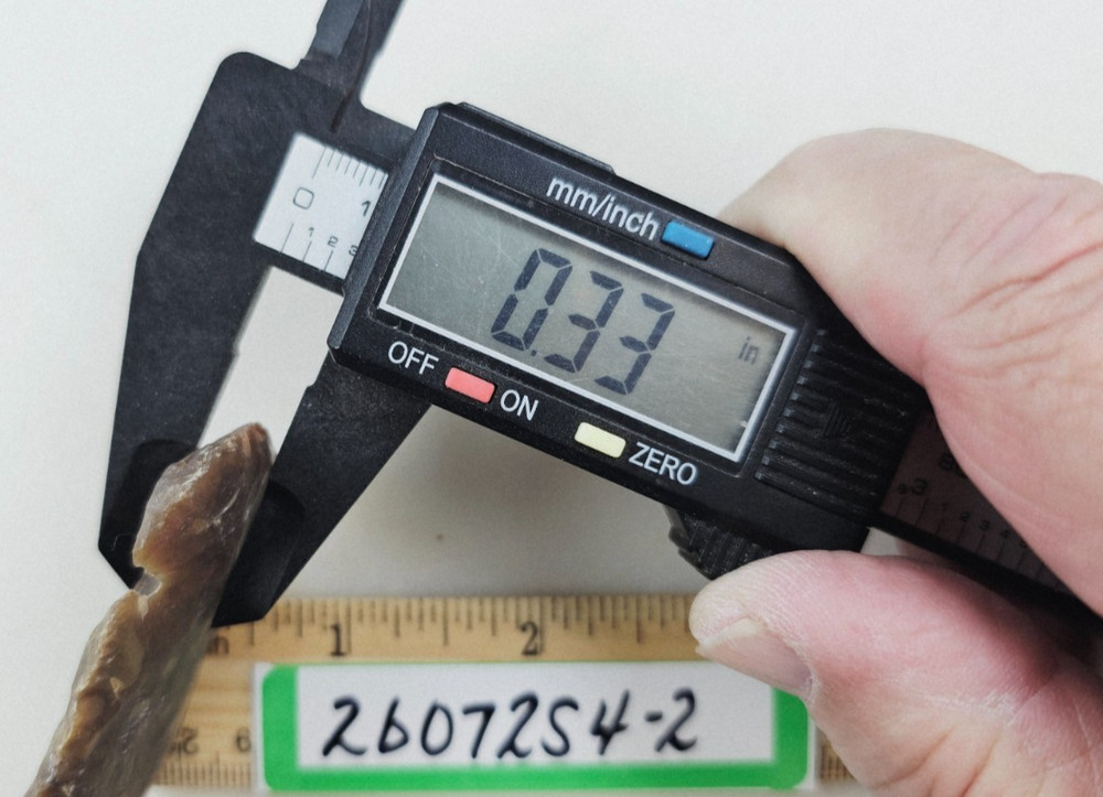4.25" Spearhead - Lance Head - Drill Point - Hand Knapped Agate