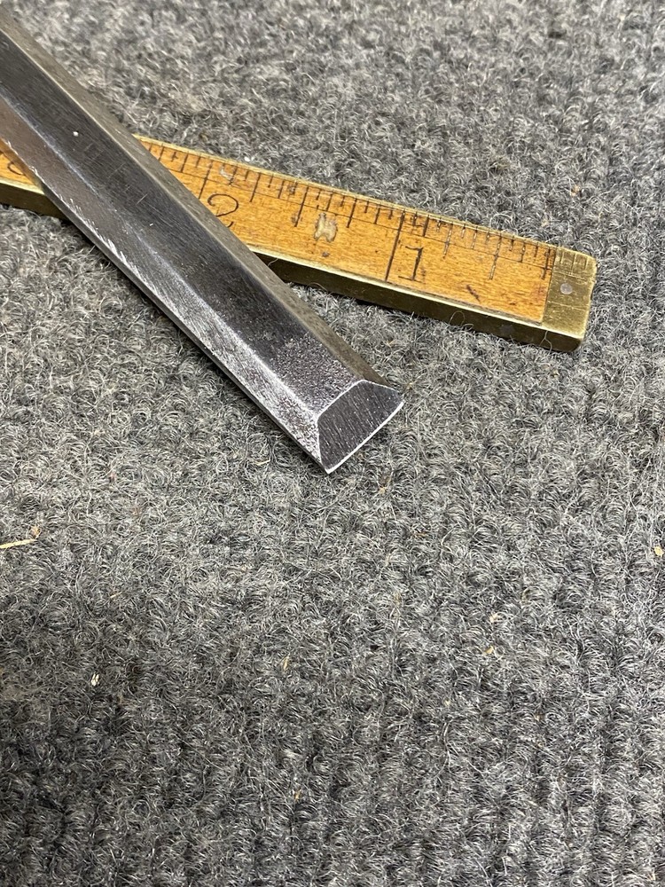 Vintage Pexto 1/2” Chisel With Hard Yellow Plastic Handle