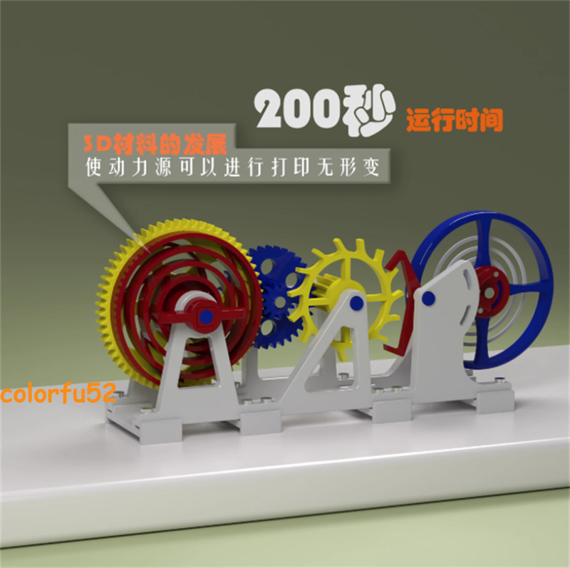 3D Printing Model Tourbillon Escapement Structure Clock Imitation Movement Model