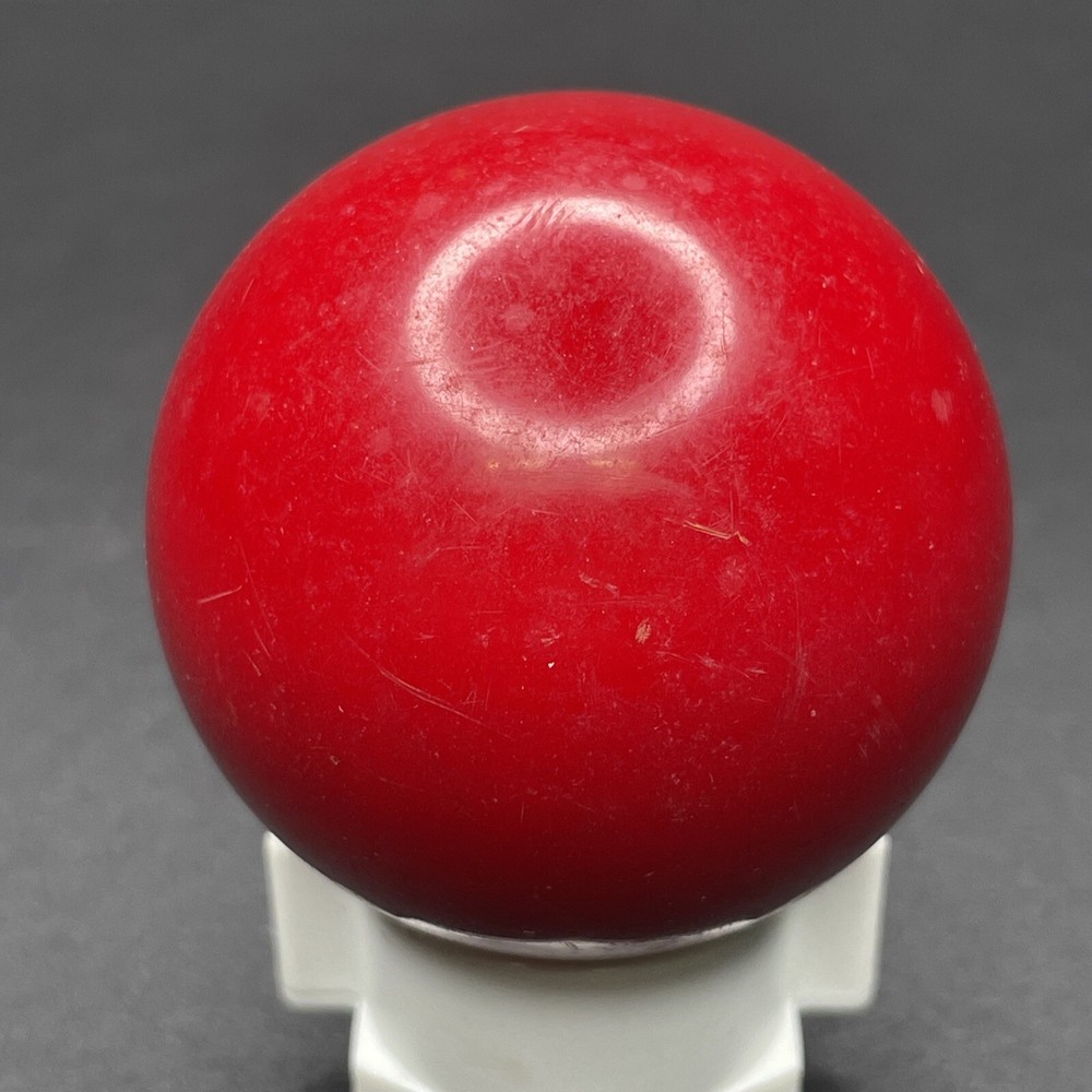 Vintage 1960s SOLID RED Billiard Aramith British Style Pool Ball 2" Diameter