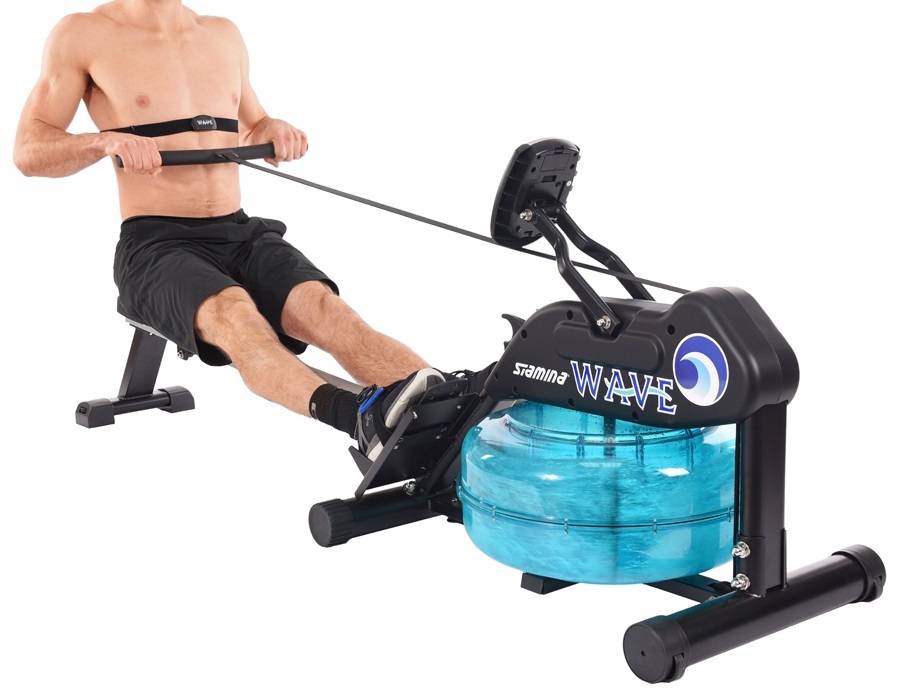 Stamina Elite Wave Water Rower Cardio Exercise Rowing Machine 1450 NEW