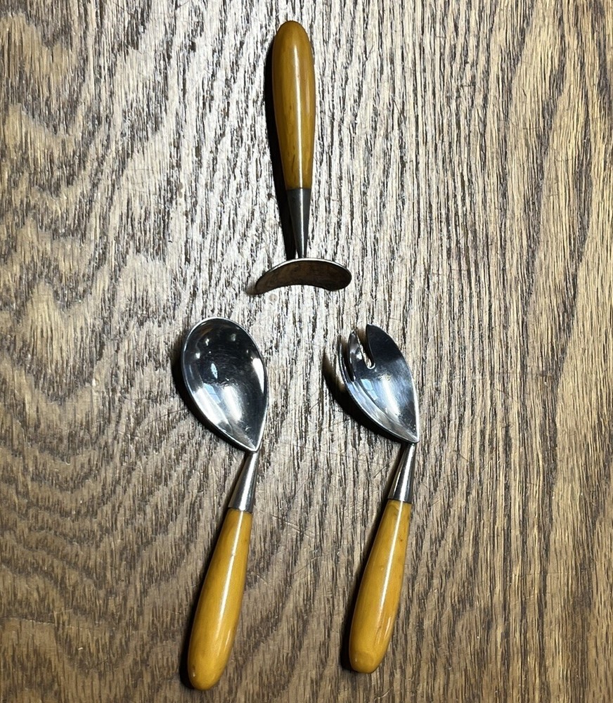 Napier Bakelite Silverplate Three Piece Baby Set No Monogram